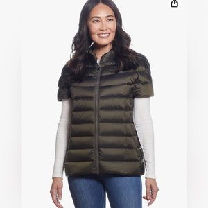 Martha Stewart Signature Down Puffy Vest in Olive